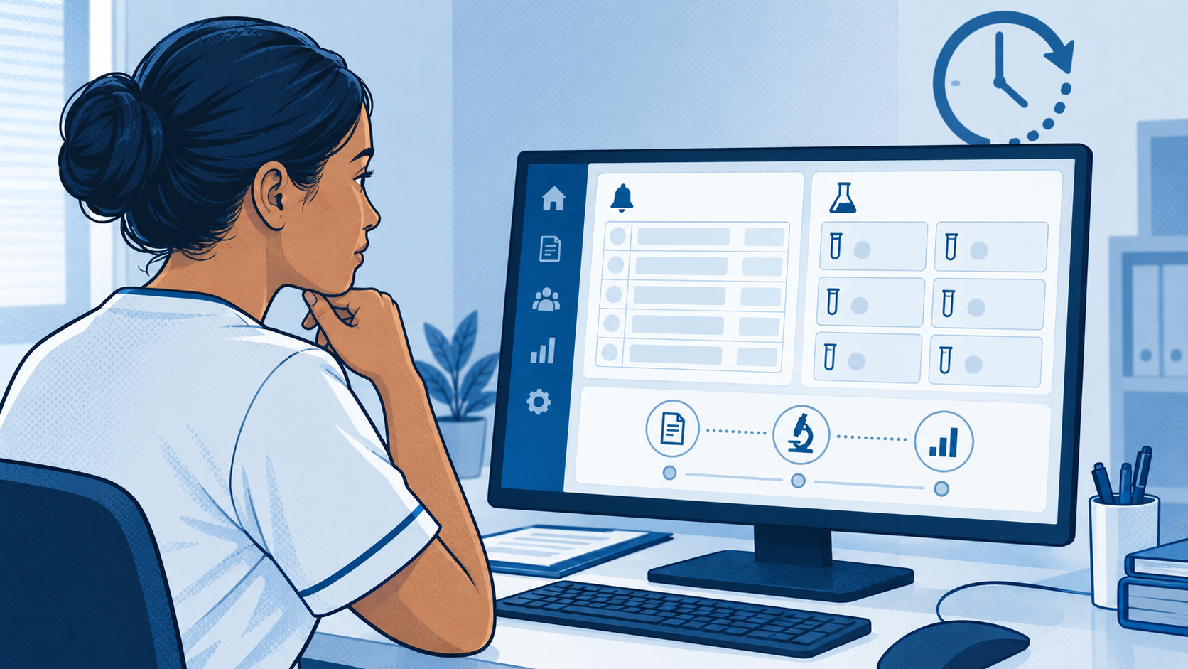 Painel fictício com lacunas de notificação e atrasos laboratoriais.