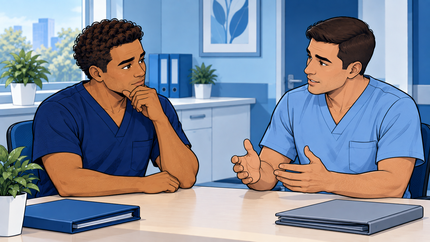 Diego decide como responder ao colega diante da lacuna técnica.